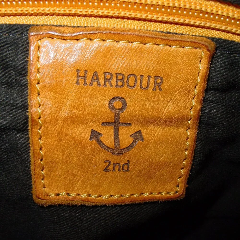 HARBOUR 2nd $200 Distressed Woven/Braided Leather Crossbody Bag - Picture 7 of 8